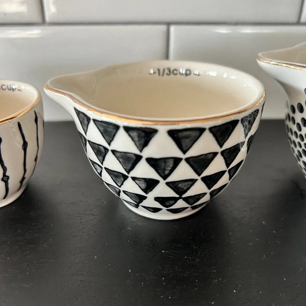 Ceramic Nesting Measuring Cups Set of 4
